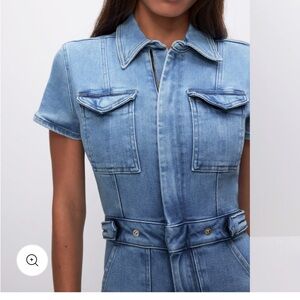 Good American Light Blue Women's Denim jumpsuit